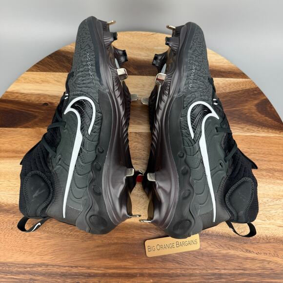 Nike Alpha Huarache NXT Black Metal Baseball Cleats DJ6517-010 Men’s Size 9